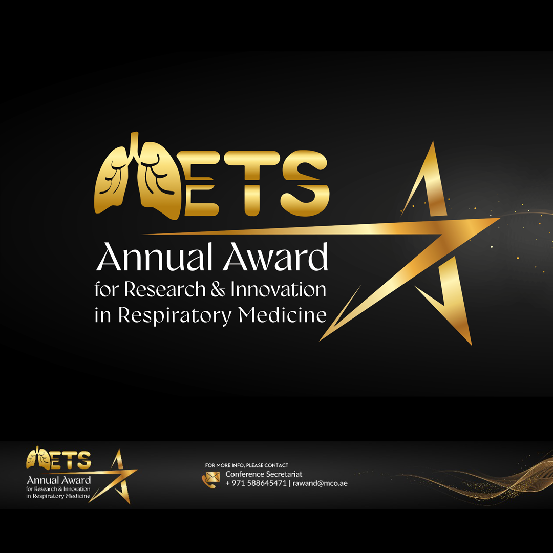 ETS Awards - Award for Research & Innovation in Respiratory Medicine, 30 Oct 2026