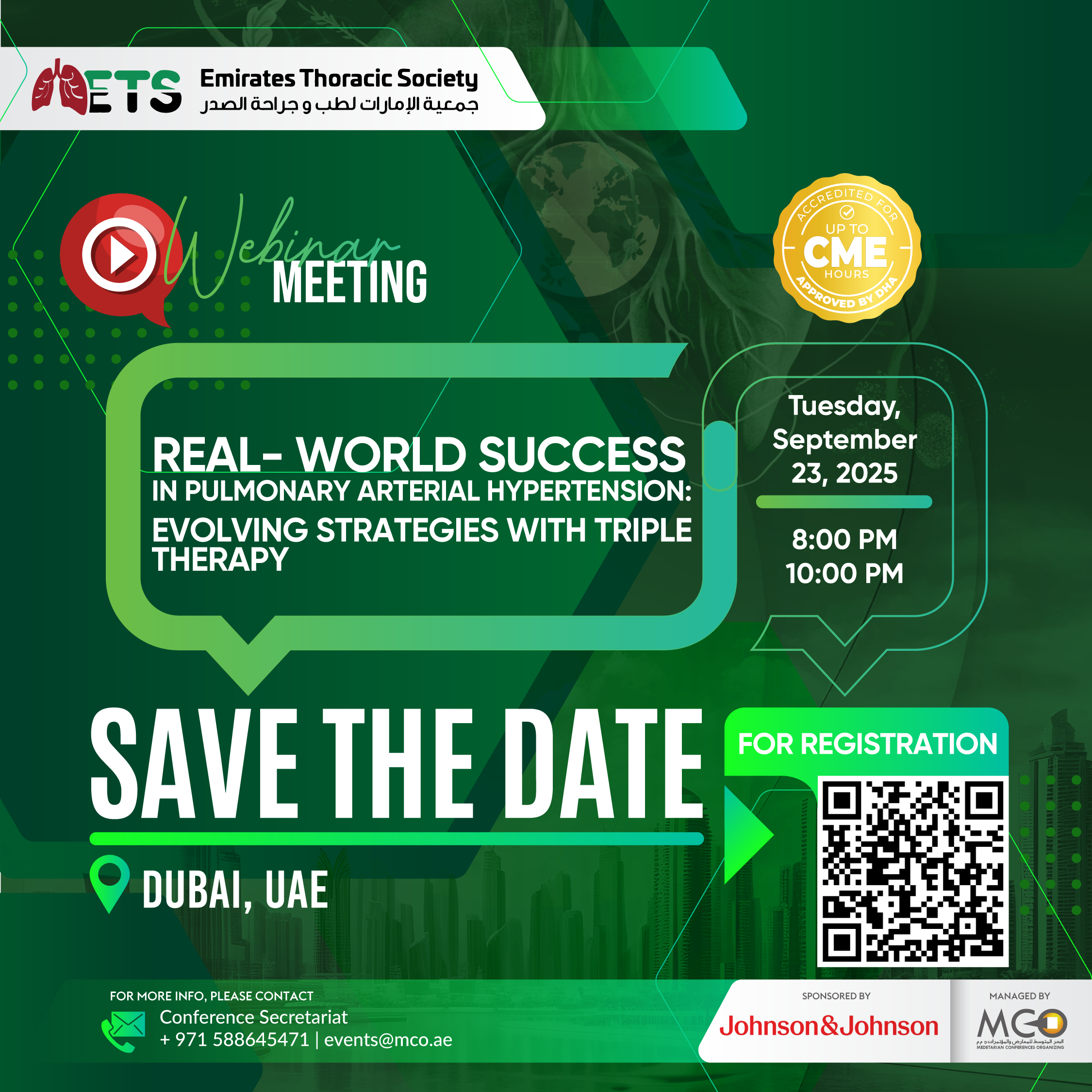 Real-World Success in Pulmonary Arterial Hypertension: Evolving Strategies with Triple Therapy - ETS Webinar Meeting